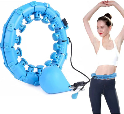 Adjustable weighted hula hoop
