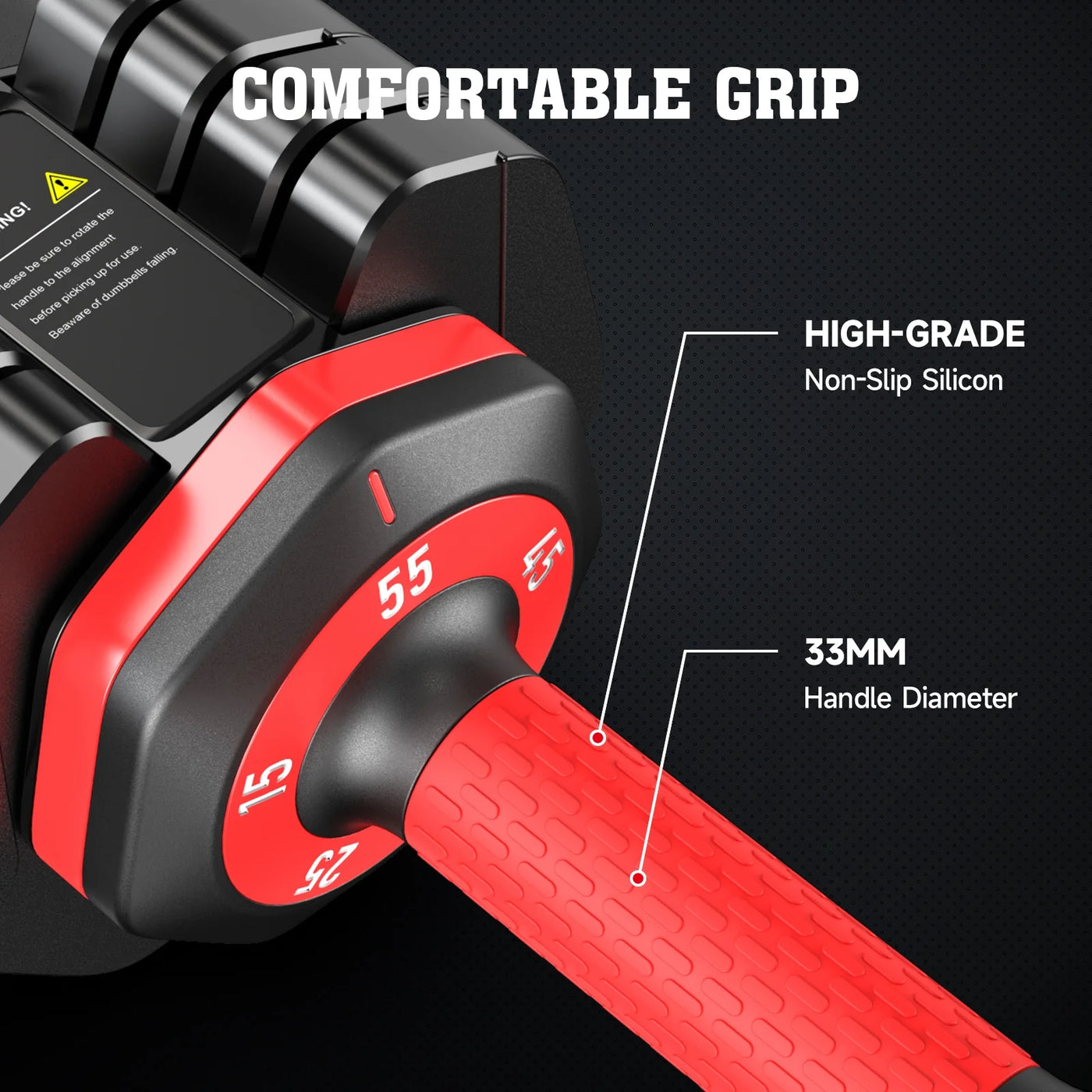 Premium Adjustable Dumbbells for Weightlifting – Quick Select Weights, Portable & Compact Design for Home Gym Workouts