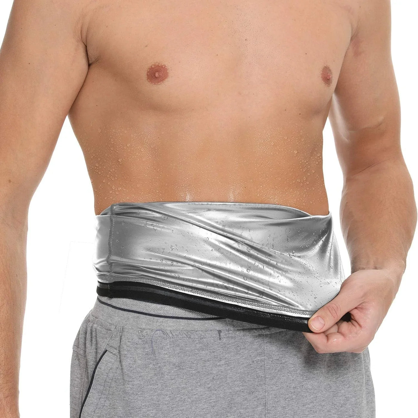 Sweat Waist Trainer Belt for Men – Slimming Sauna Belt for Gym & Daily Wear