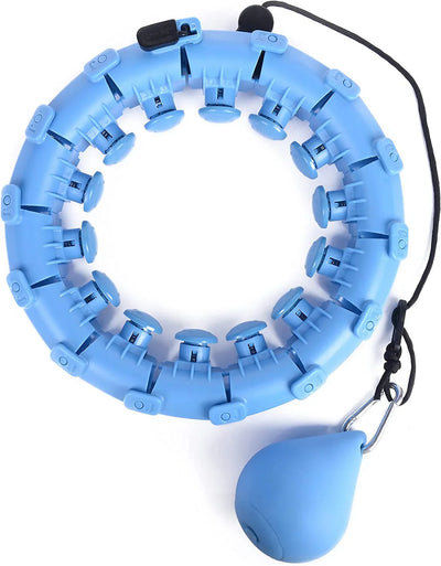 Adjustable weighted hula hoop